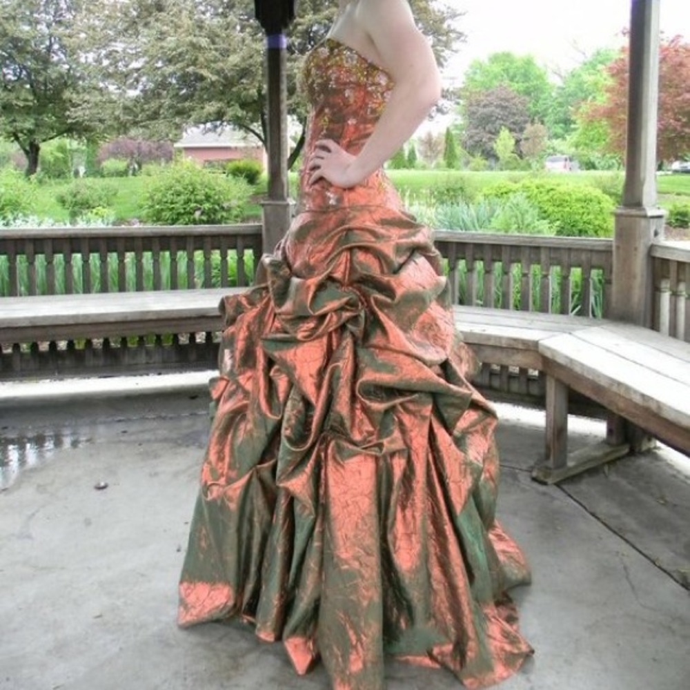 Fire & Ice Copper Ballgown